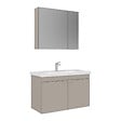 HABITAT ET JARDIN - Ensemble Meuble Vasque avec Miroir (2 Pièces) "Desna 90" - 90 x 45 x 58 cm - Sand - vignette