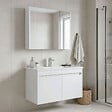HABITAT ET JARDIN - Ensemble Meuble Vasque avec Miroir (2 Pièces) "Arno 85" - 85 x 45 x 52 cm - White - vignette