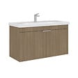 HABITAT ET JARDIN - Meuble Vasque "Desna 100" - 100 x 45 x 58 cm - Sonomo Oak - vignette