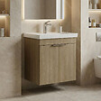 HABITAT ET JARDIN - Meuble Vasque "Desna 50" - 50 x 38 x 58 cm - Sonomo Oak - vignette
