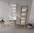 HABITAT ET JARDIN - Meuble Vasque "Desna 50" - 50 x 38 x 58 cm - Sonomo Oak - vignette