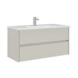 HABITAT ET JARDIN - Meuble Vasque "Arno 100" - 100 x 45 x 52 cm - Cashmere - vignette