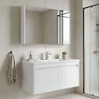 HABITAT ET JARDIN - Ensemble Meuble Vasque avec Miroir (2 Pièces) "Arno 100" - 100 x 45 x 52 cm - White - vignette