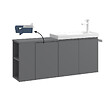 HABITAT ET JARDIN - Meuble Vasque "Ferla 110" - 110 x 22 x 45 cm - Matte Grey - vignette