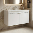 HABITAT ET JARDIN - Meuble Vasque "Desna 100" - 100 x 45 x 58 cm - Matte White - vignette