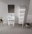 HABITAT ET JARDIN - Ensemble Meuble Vasque avec Miroir (2 Pièces) "Desna 50" - 50 x 38 x 58 cm - Matte White - vignette