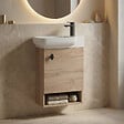 HABITAT ET JARDIN - Meuble Vasque "Begonya 55" - 53 x 33 x 75 cm - Oak - vignette