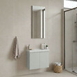 HABITAT ET JARDIN - Ensemble Meuble Vasque avec Miroir (2 Pièces) "Ferla 60" - 60 x 22 x 50 cm - Matte Cashmere - vignette