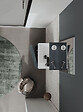 HABITAT ET JARDIN - Ensemble Meuble Vasque avec Miroir (2 Pièces) "Conza 45" - 45 x 26 x 75 cm - Matte Anthracite - vignette