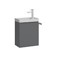 HABITAT ET JARDIN - Meuble Vasque "Ferla 40" - 40 x 22 x 50 cm - Matte Grey - vignette