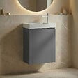 HABITAT ET JARDIN - Meuble Vasque "Ferla 40" - 40 x 22 x 50 cm - Matte Grey - vignette