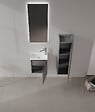 HABITAT ET JARDIN - Meuble Vasque "Ferla 40" - 40 x 22 x 50 cm - Matte Grey - vignette