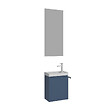 HABITAT ET JARDIN - Ensemble Meuble Vasque avec Miroir (2 Pièces) "Ferla 40" - 40 x 22 x 50 cm - Matte Blue - vignette
