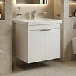 HABITAT ET JARDIN - Meuble Vasque "Desna 60" - 60 x 45 x 58 cm - Matte White - vignette