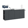 HABITAT ET JARDIN - Meuble Vasque "Ferla 110" - 110 x 22 x 45 cm - Matte Anthracite - vignette