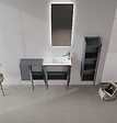 HABITAT ET JARDIN - Meuble Vasque "Ferla 110" - 110 x 22 x 45 cm - Matte Anthracite - vignette