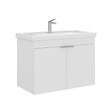HABITAT ET JARDIN - Meuble Vasque "Desna 80" - 80 x 45 x 58 cm - Matte White - vignette