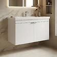 HABITAT ET JARDIN - Meuble Vasque "Desna 80" - 80 x 45 x 58 cm - Matte White - vignette