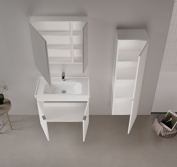 HABITAT ET JARDIN - Meuble Vasque "Desna 80" - 80 x 45 x 58 cm - Matte White - large