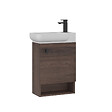 HABITAT ET JARDIN - Meuble Vasque "Begonya 55" - 53 x 33 x 75 cm - Dark Walnut - vignette