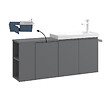 HABITAT ET JARDIN - Meuble Vasque "Ferla 110" - 110 x 22 x 45 cm - Matte Grey - vignette