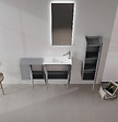 HABITAT ET JARDIN - Meuble Vasque "Ferla 110" - 110 x 22 x 45 cm - Matte Grey - vignette