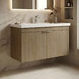 HABITAT ET JARDIN - Meuble Vasque "Desna 90" - 90 x 45 x 58 cm - Sonomo Oak - vignette