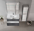 HABITAT ET JARDIN - Meuble Vasque "Bari 100 v2" - 100 x 45 x 55 cm - Matte Anthracite - vignette