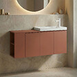 HABITAT ET JARDIN - Meuble Vasque "Ferla 110" - 110 x 22 x 45 cm - Matte Cinnamon - vignette