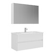 HABITAT ET JARDIN - Ensemble Meuble Vasque avec Miroir (2 Pièces) "Arno 100" - 100 x 45 x 52 cm - White - vignette