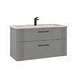 HABITAT ET JARDIN - Meuble Vasque "Bari 100 v2" - 100 x 45 x 55 cm - Matte Cashmere - vignette