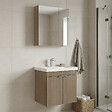HABITAT ET JARDIN - Ensemble Meuble Vasque avec Miroir (2 Pièces) "Desna 60" - 60 x 45 x 58 cm - Oak - vignette