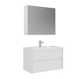HABITAT ET JARDIN - Ensemble Meuble Vasque avec Miroir (2 Pièces) "Arno 85" - 85 x 45 x 52 cm - White - vignette