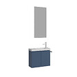 HABITAT ET JARDIN - Ensemble Meuble Vasque avec Miroir (2 Pièces) "Ferla 60" - 60 x 22 x 50 cm - Matte Blue - vignette