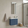 HABITAT ET JARDIN - Ensemble Meuble Vasque avec Miroir (2 Pièces) "Ferla 60" - 60 x 22 x 50 cm - Matte Blue - vignette