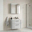 HABITAT ET JARDIN - Ensemble Meuble Vasque avec Miroir (2 Pièces) "Bari 65 v2" - 65 x 45 x 55 cm - Matte White - vignette