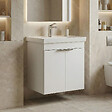 HABITAT ET JARDIN - Meuble Vasque "Desna 50" - 50 x 38 x 58 cm - Matte White - vignette