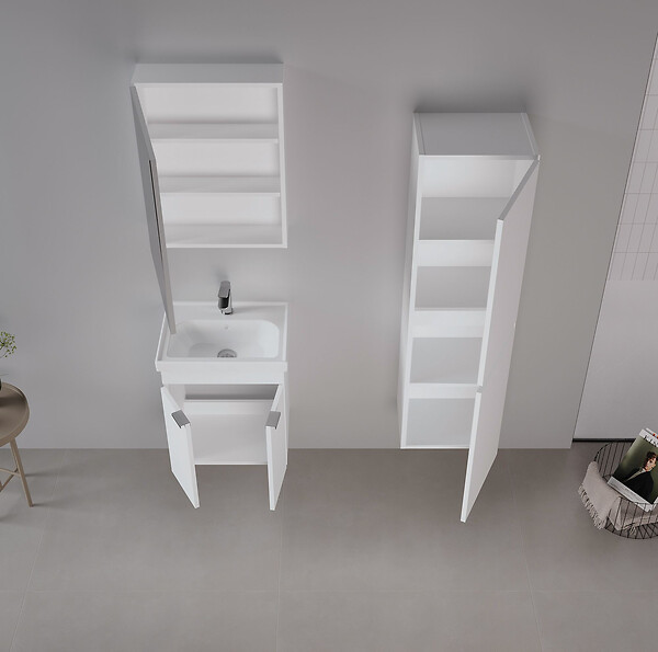 HABITAT ET JARDIN - Meuble Vasque "Desna 50" - 50 x 38 x 58 cm - Matte White - large