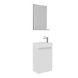 HABITAT ET JARDIN - Ensemble Meuble Vasque avec Miroir (2 Pièces) "Conza 45" - 45 x 26 x 75 cm - White - vignette