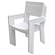 HAPPY GARDEN - Salon de jardin VENEZIA extensible 132/264 en aluminium blanc - 10 places - vignette