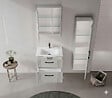 HABITAT ET JARDIN - Armoire de Salle de Bain "Bari 40" - 40 x 32 x 138 cm - Matte Cashmere - vignette