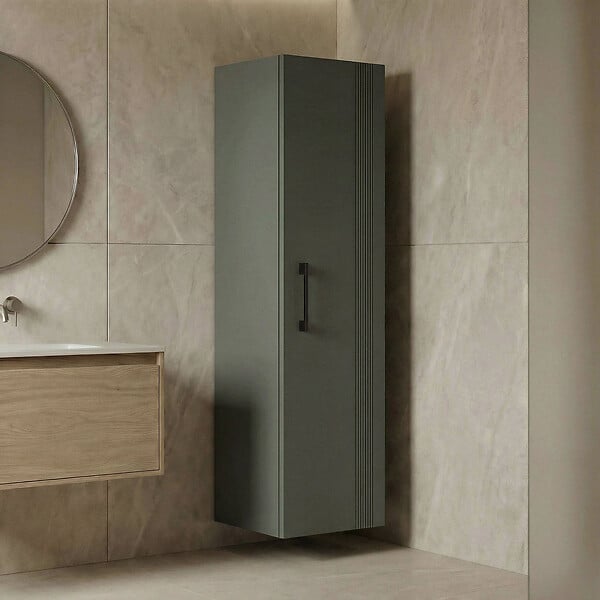 HABITAT ET JARDIN - Armoire de Salle de Bain "Bari 40" - 40 x 32 x 138 cm - Matte Green - large