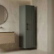 HABITAT ET JARDIN - Armoire de Salle de Bain "Bari 40" - 40 x 32 x 138 cm - Matte Green - vignette