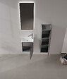 HABITAT ET JARDIN - Armoire de Salle de Bain "Ferla 30" - 30 x 25 x 100 cm - Matte Grey - vignette