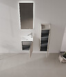 HABITAT ET JARDIN - Armoire de Salle de Bain "Ferla 30" - 30 x 25 x 100 cm - Matte Mink - vignette