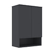 HABITAT ET JARDIN - Armoire de Salle de Bain "Bosco Lume 70" - 70 x 36 x 100 cm - Matte Anthracite - vignette