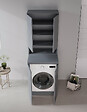 HABITAT ET JARDIN - Armoire de Salle de Bain "Bosco Lume 70" - 70 x 36 x 100 cm - Matte Anthracite - vignette