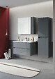 HABITAT ET JARDIN - Armoire de Salle de Bain "Arno 40" - 40 x 27 x 138 cm - Anthracite - vignette