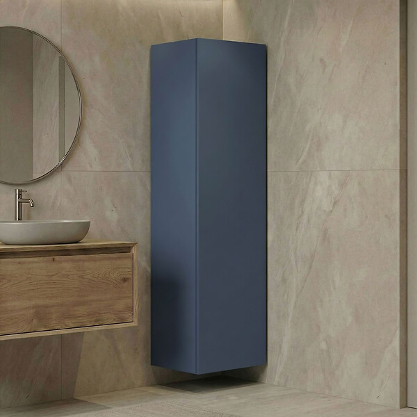 HABITAT ET JARDIN - Armoire de Salle de Bain "Ferla 30" - 30 x 25 x 100 cm - Petrol Blue - large