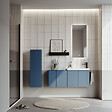 HABITAT ET JARDIN - Armoire de Salle de Bain "Ferla 30" - 30 x 25 x 100 cm - Petrol Blue - vignette
